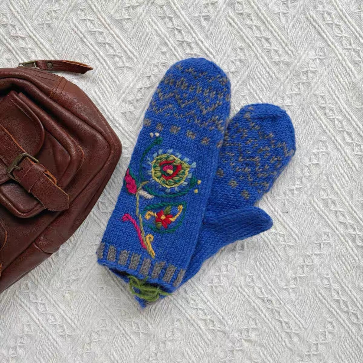 Hand Knit Wool Mittens & Gloves – Fleece Lined, One of a Kind, Handmade in Nepal