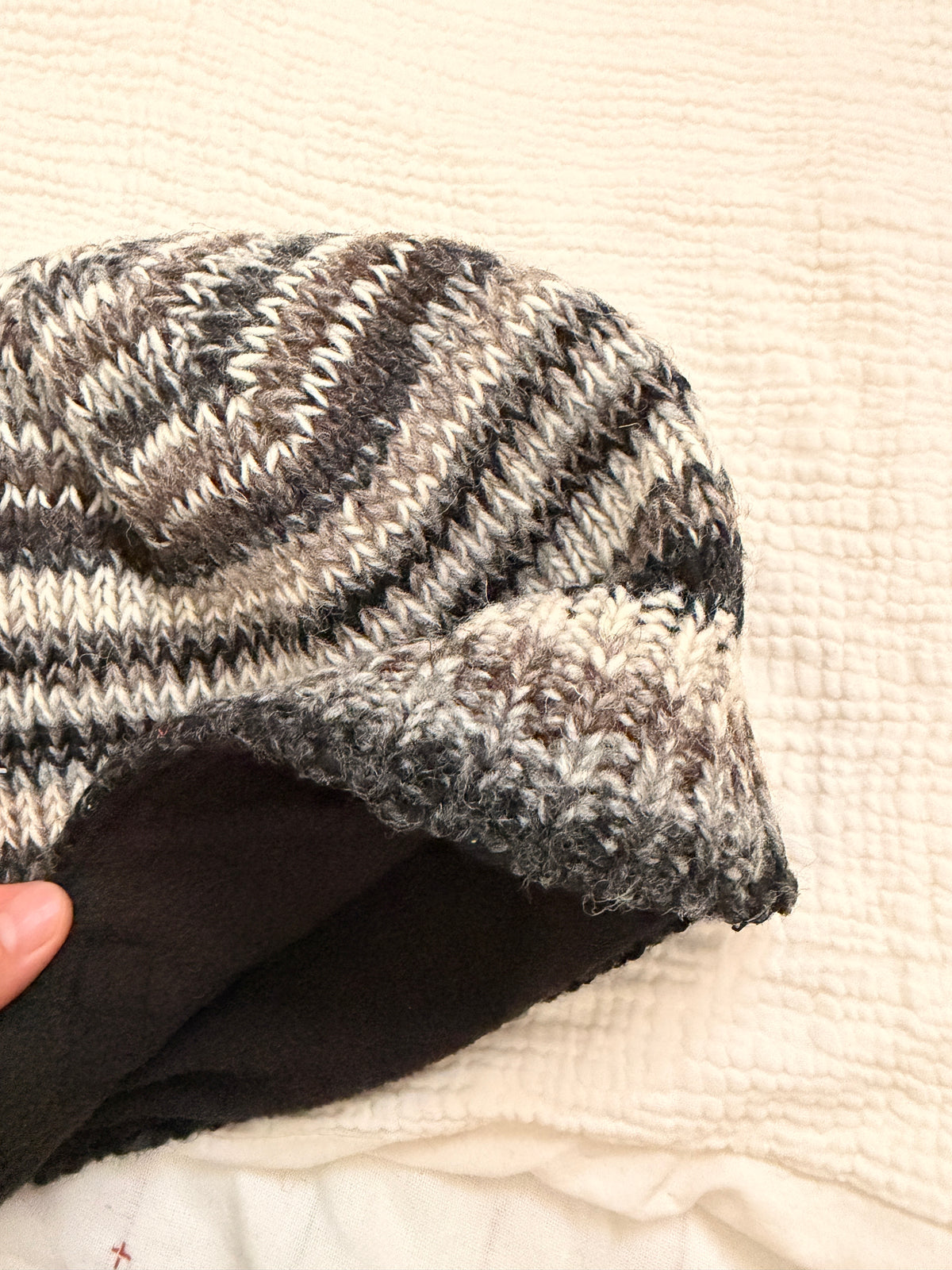 Hand Knit Wool Beanie | Unisex Nepal Wool Hat | Fair Isle Winter Hat | Warm Knit Beanie | Handmade in Nepal