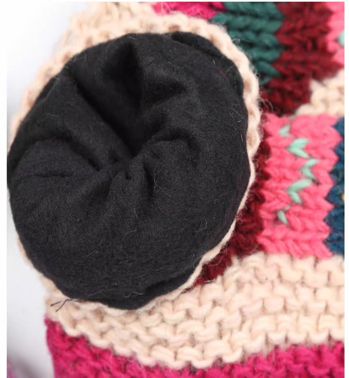 Hand Knit Wool Slippers, Fleece Lined Slipper Socks, Colorful House Slippers, Handmade in Nepal