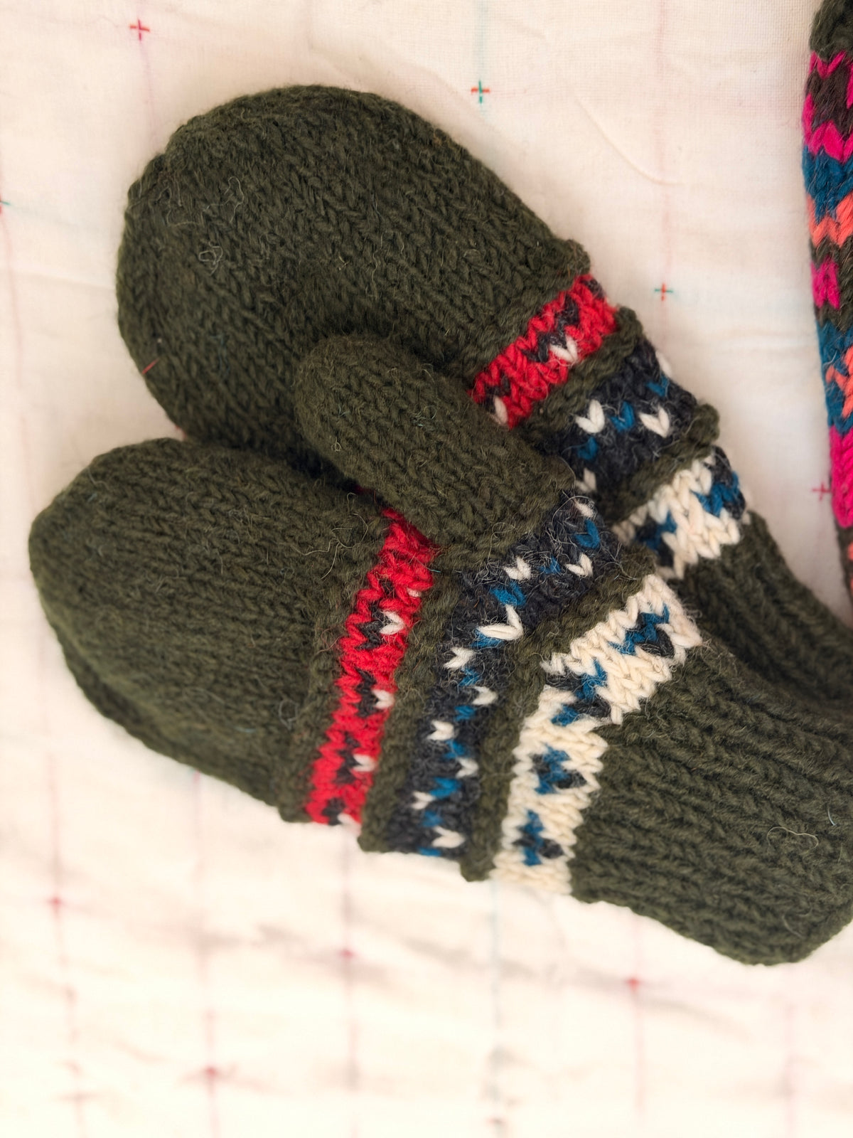 Hand Knit Wool Mittens & Gloves – Fleece Lined, One of a Kind, Handmade in Nepal