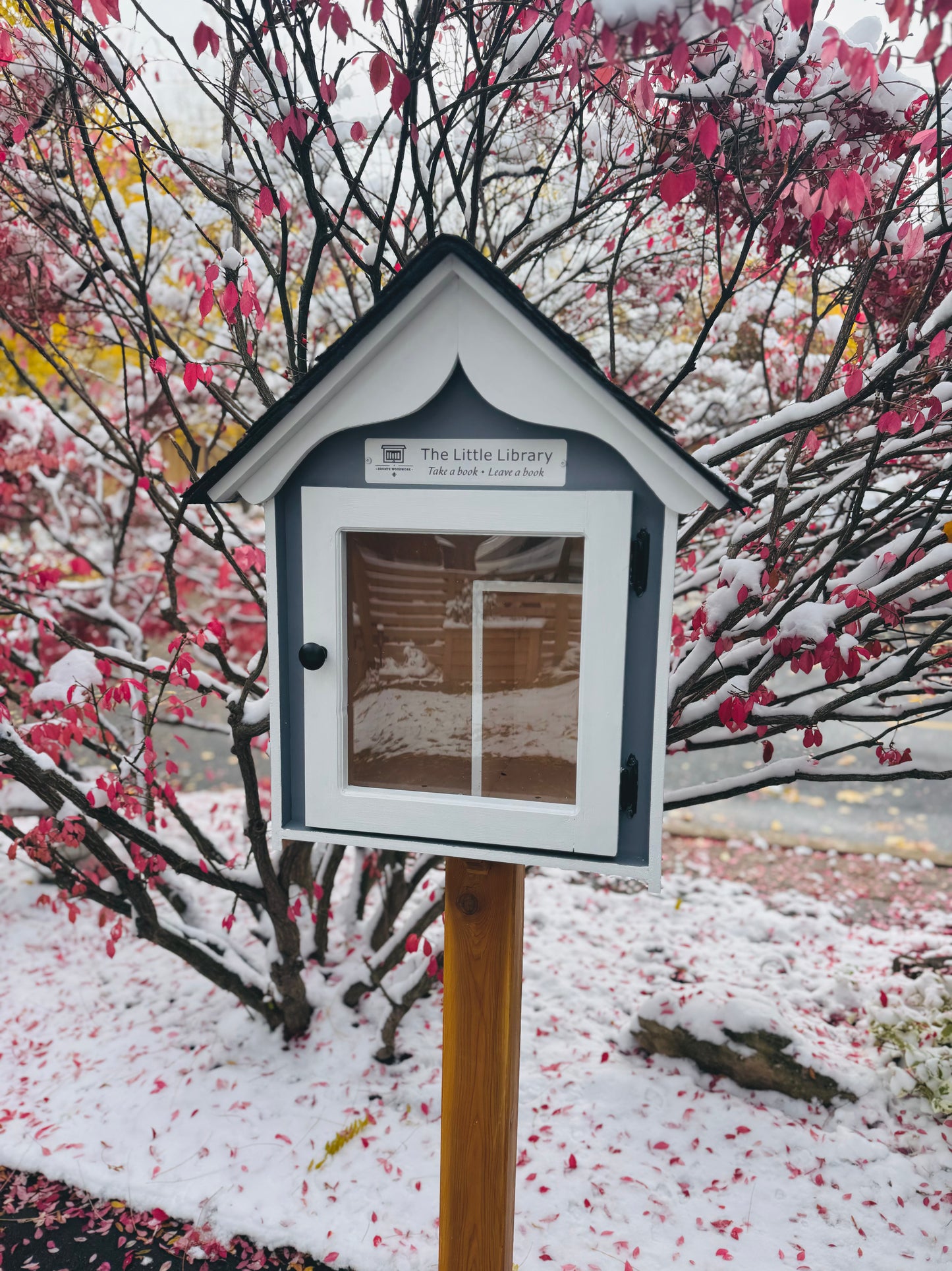 The “Little Free Library” – Handcrafted  Book House