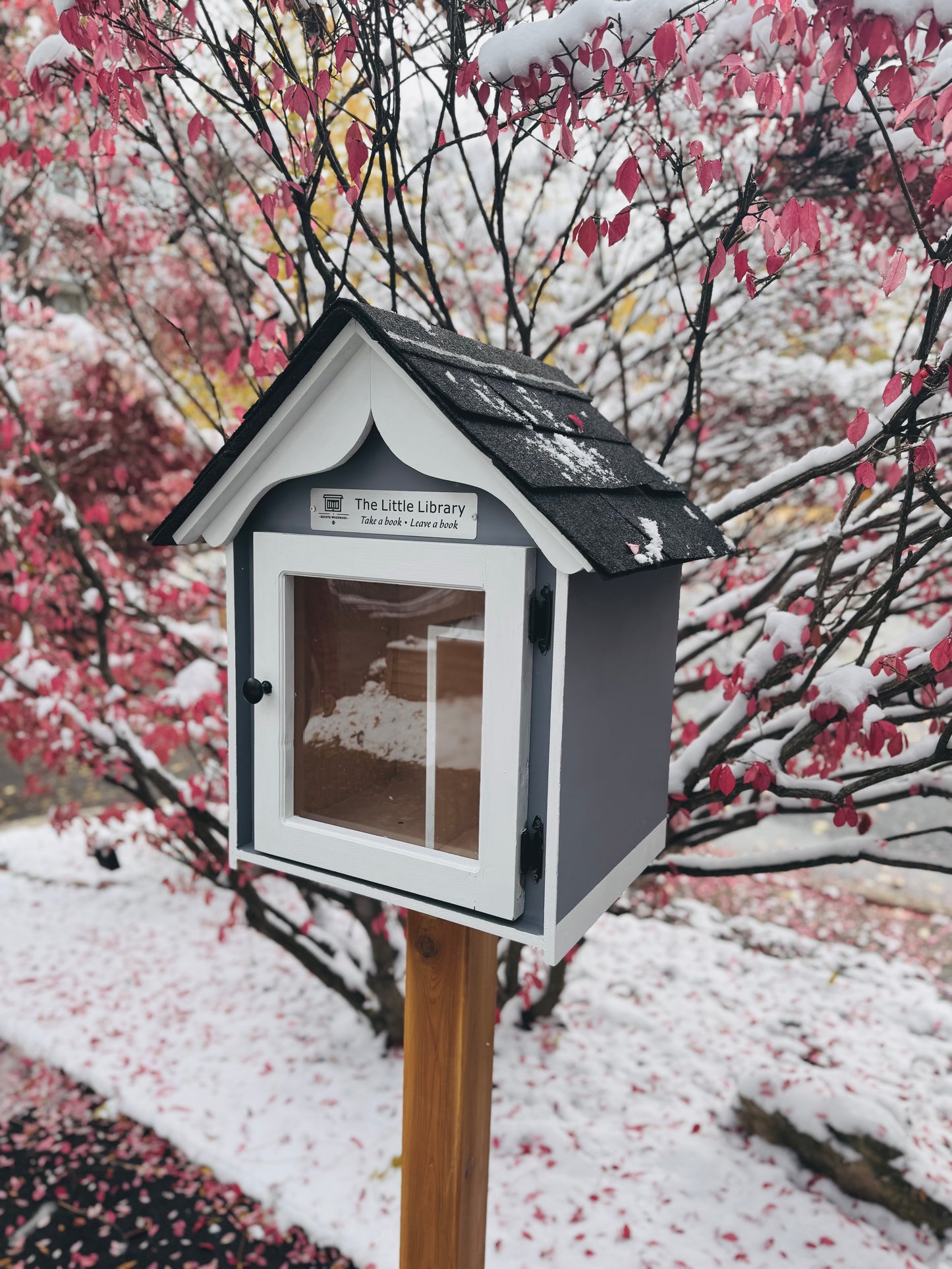 The “Little Free Library” – Handcrafted  Book House