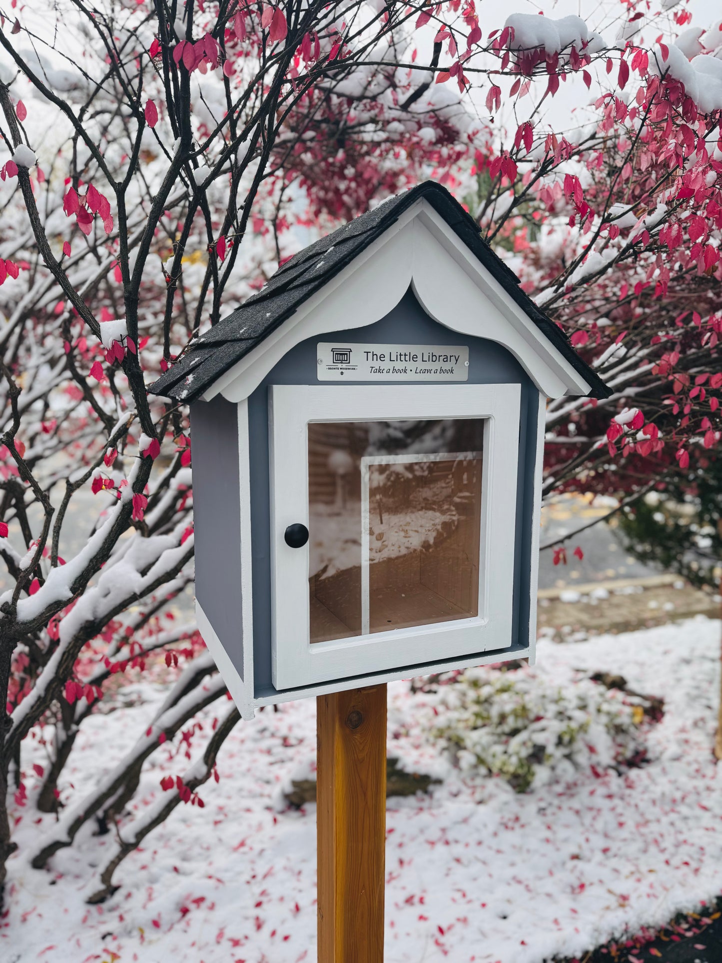 The “Little Free Library” – Handcrafted  Book House