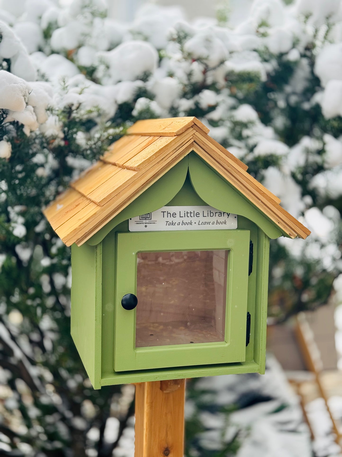 The “Little Free Library” – Handcrafted  Book House