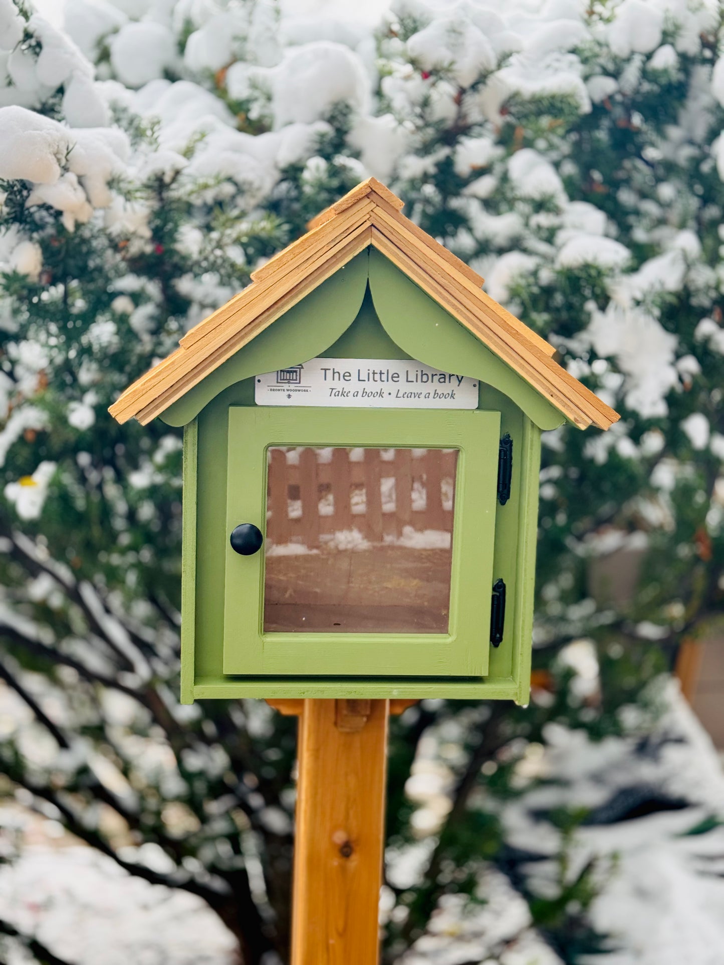 The “Little Free Library” – Handcrafted  Book House