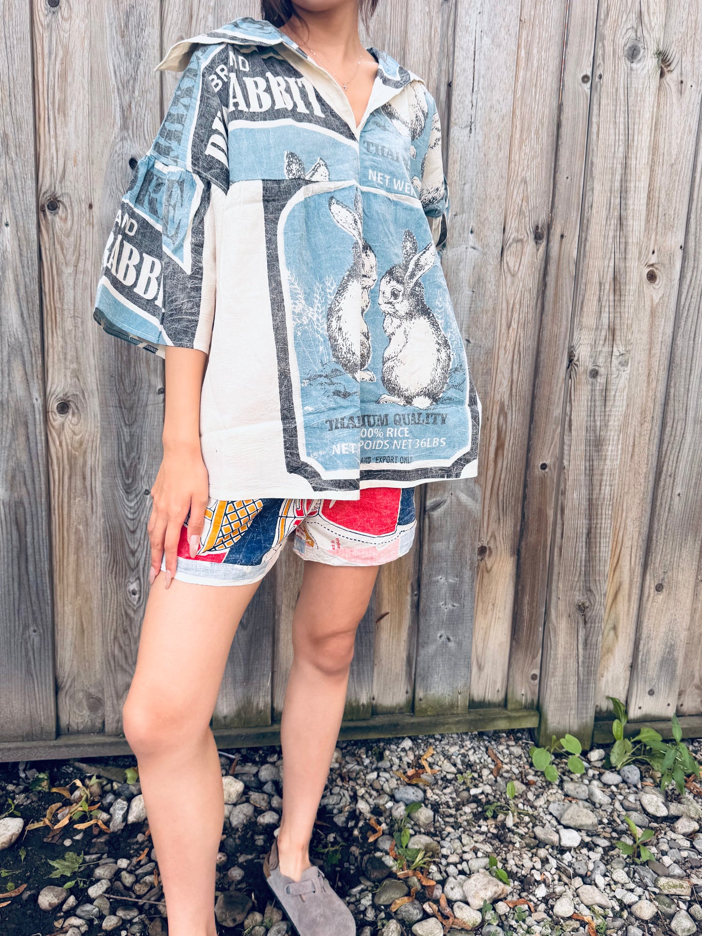 🐇 Duo Rabbit Sailor Shirt – Limited Edition