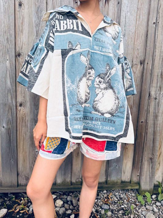 🐇 Duo Rabbit Sailor Shirt – Limited Edition