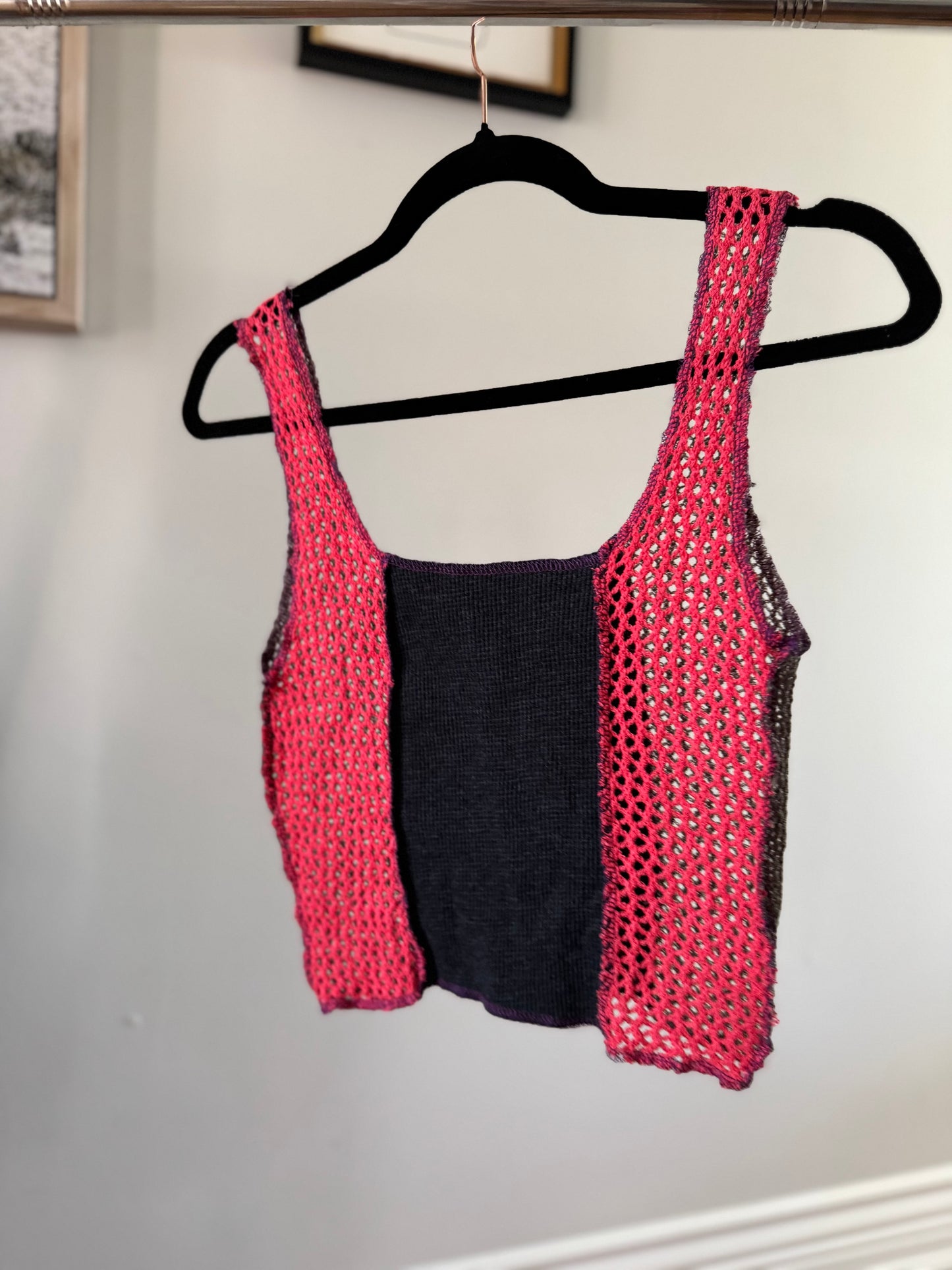 Deconstructed Patchwork Crop Top – Y2K Streetwear Series