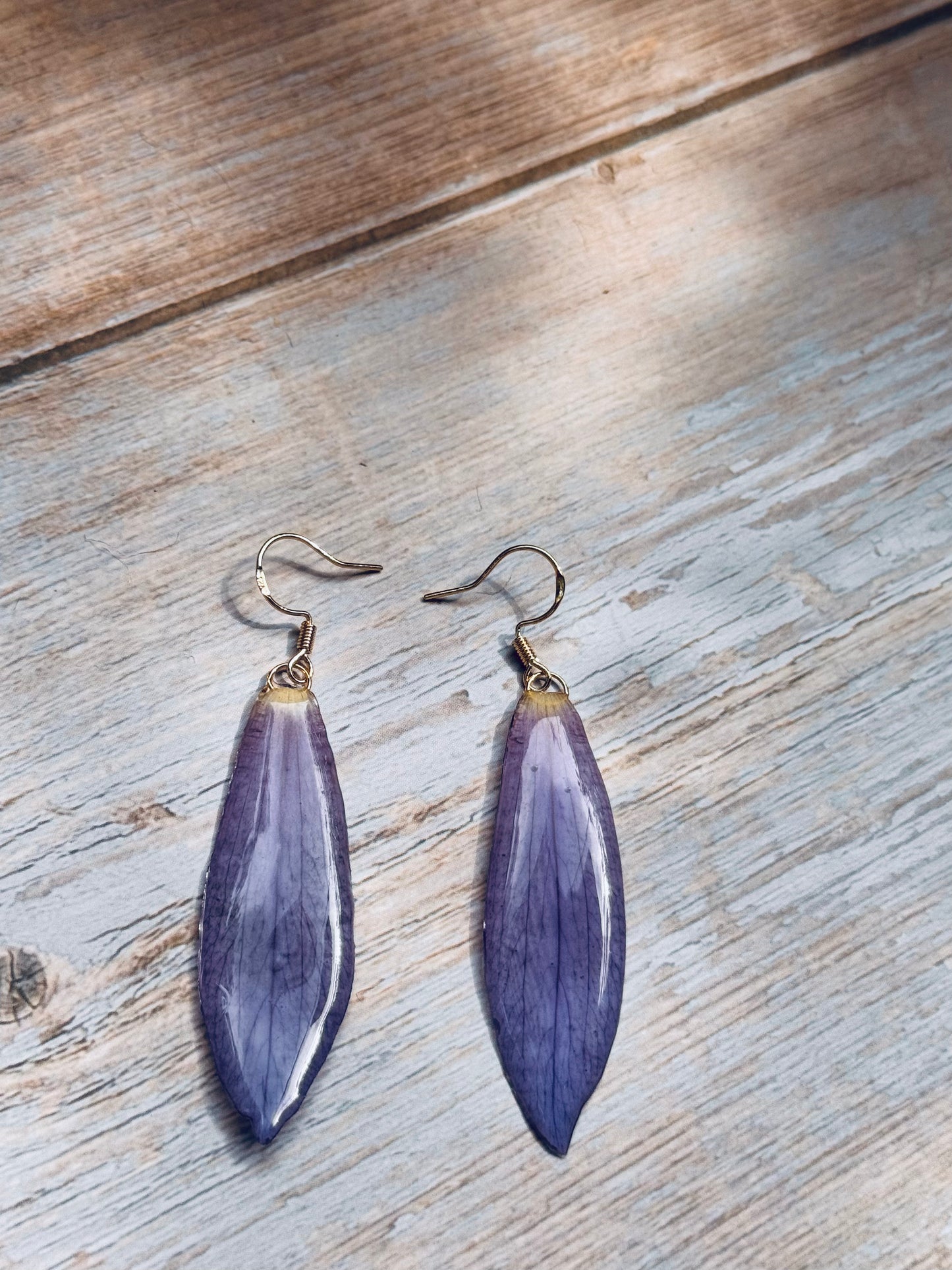 Blue Lotus Petal Earrings – Real Petals, Timeless Charm