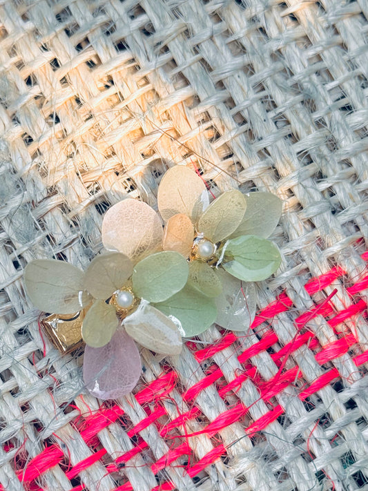 Pastel Dream Real Hydrangea Hair Clip