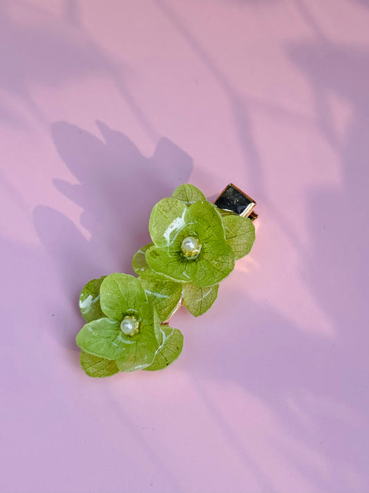 Fresh Bloom Real Hydrangea Hair Clip