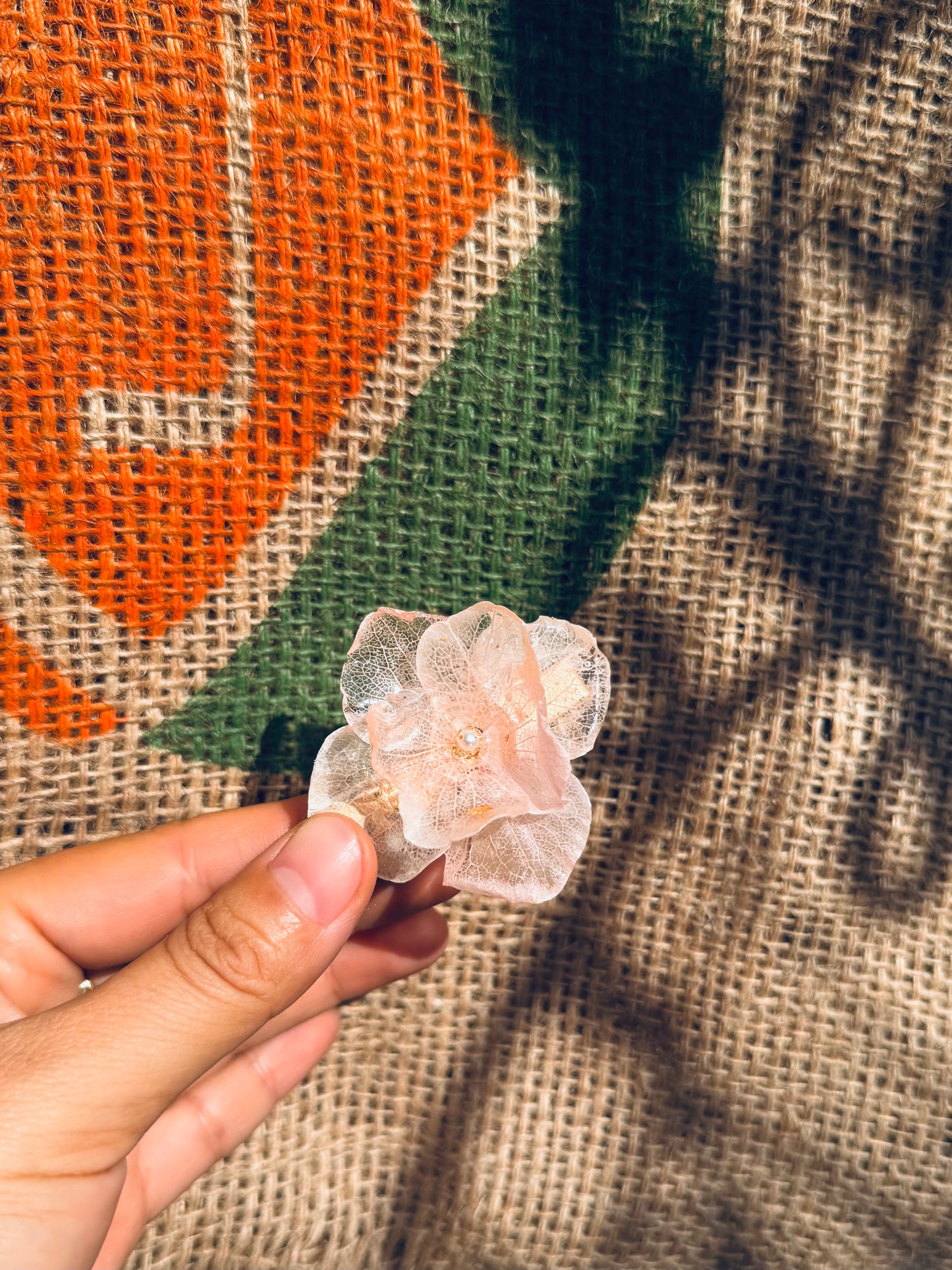 Blush Petal Bloom Clip