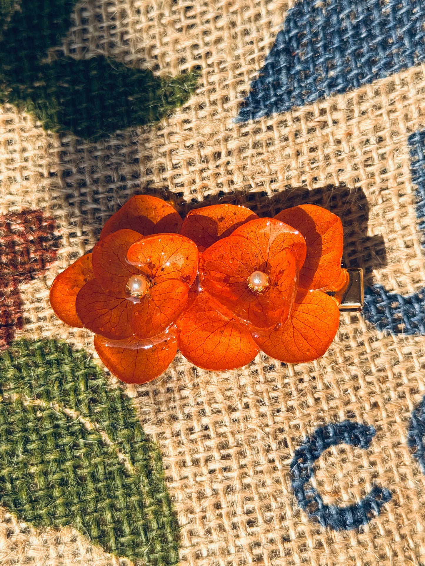 Amber Bloom Hydrangea Clip