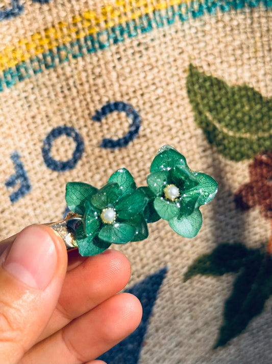 Fresh Forest Hydrangea Hair Clip
