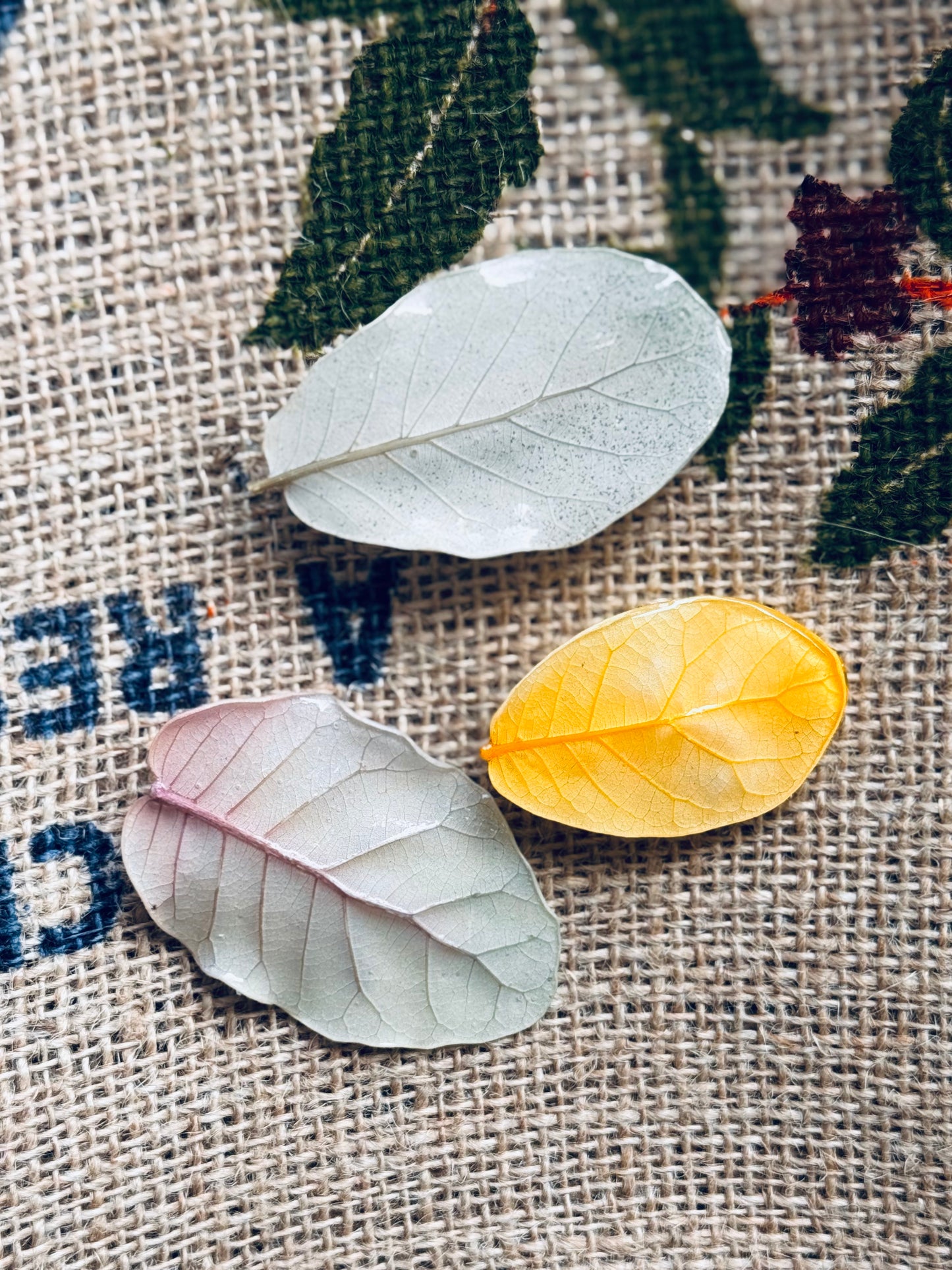 Natural Oak Leaf Clips