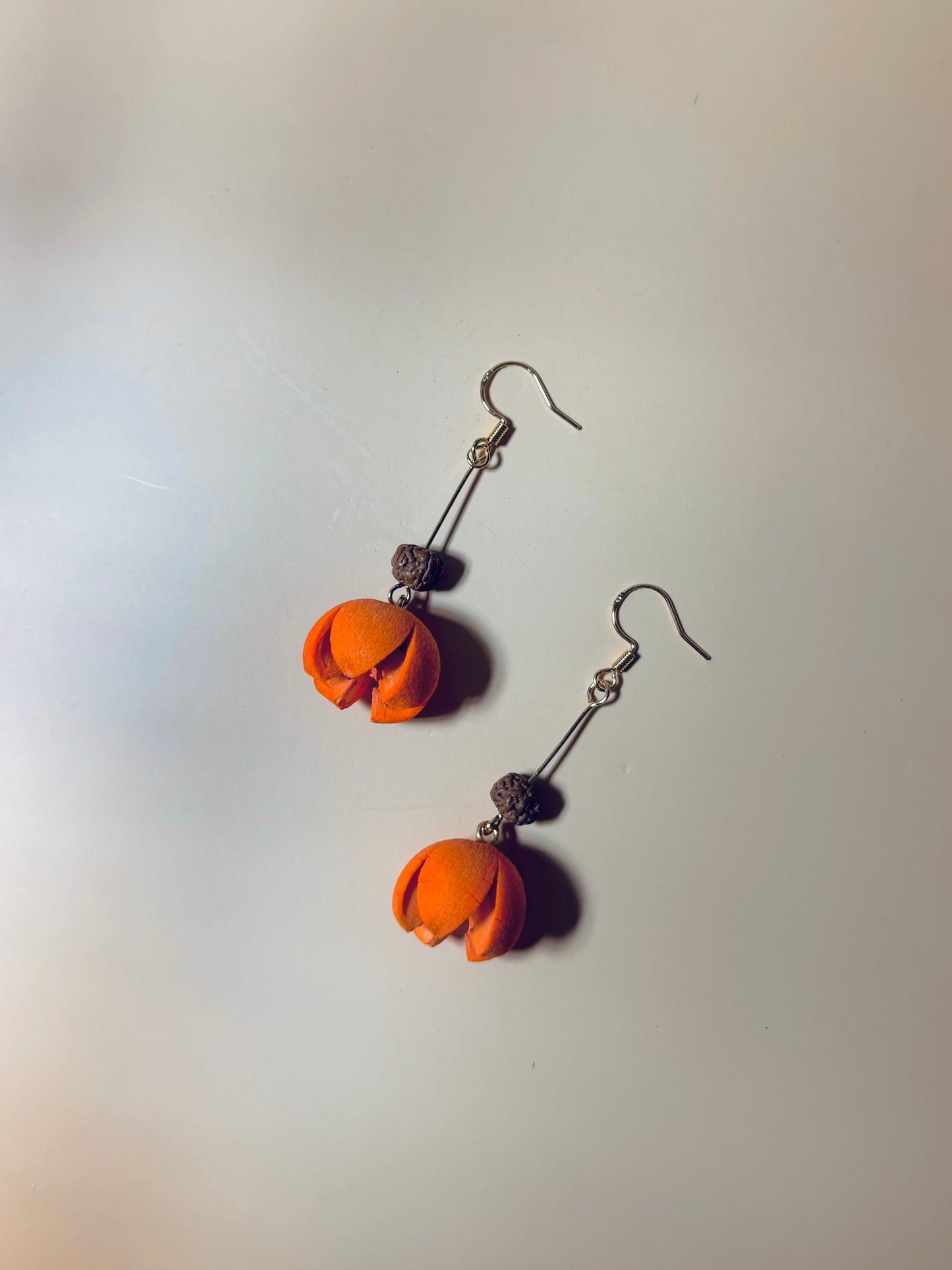 🧡 Bold Nature Earrings – Open Smile Edition ✨