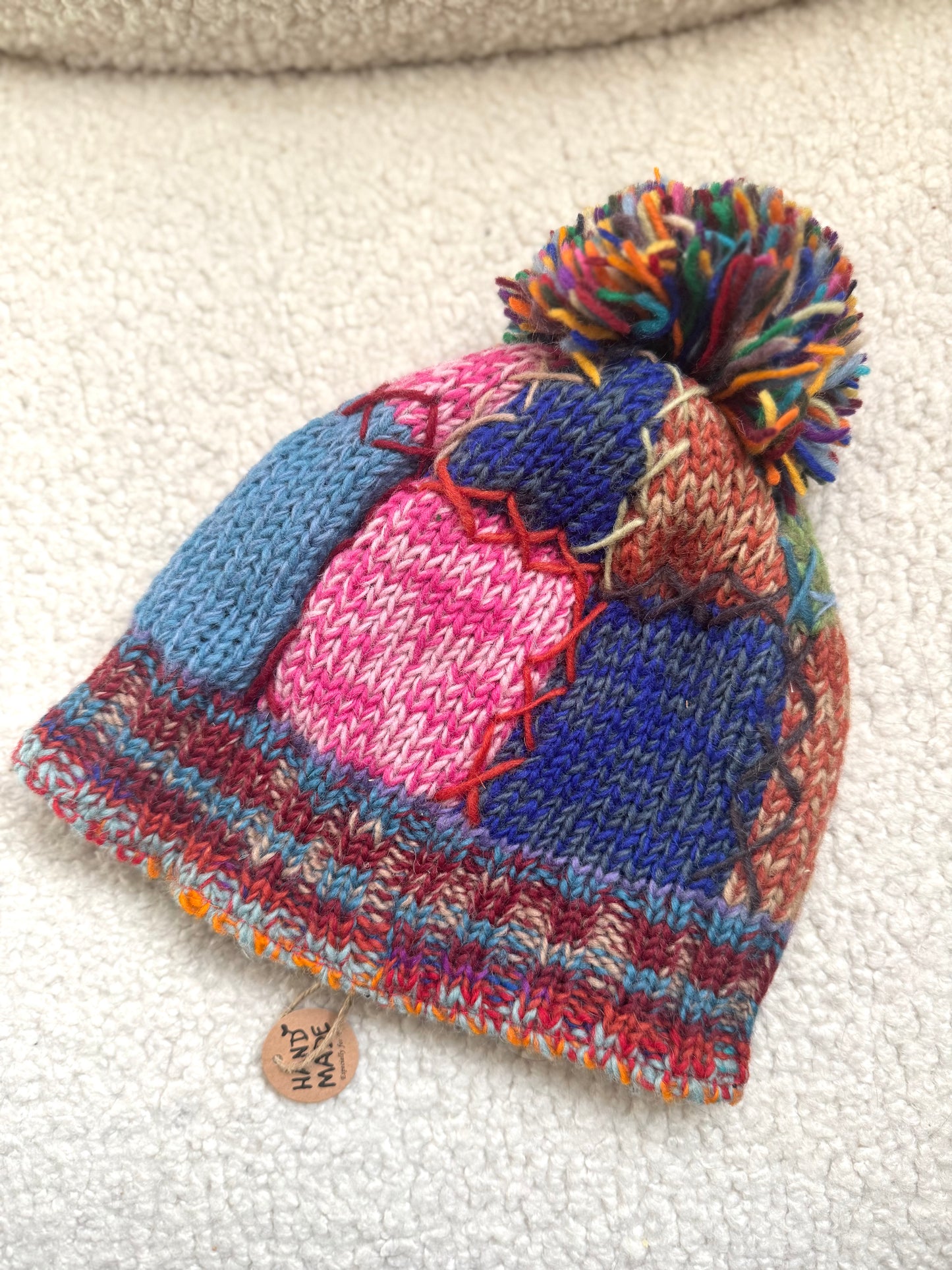 🔥 “Festival Glow” Wool Knit Hats – Handmade in Nepal(3 Options) 🇳🇵