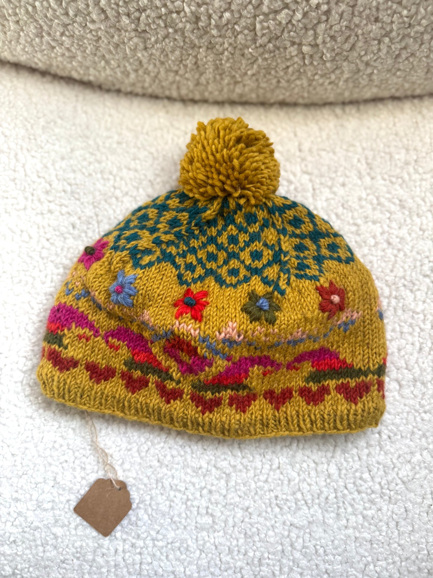 🔥 “Festival Glow” Wool Knit Hats – Handmade in Nepal(3 Options) 🇳🇵