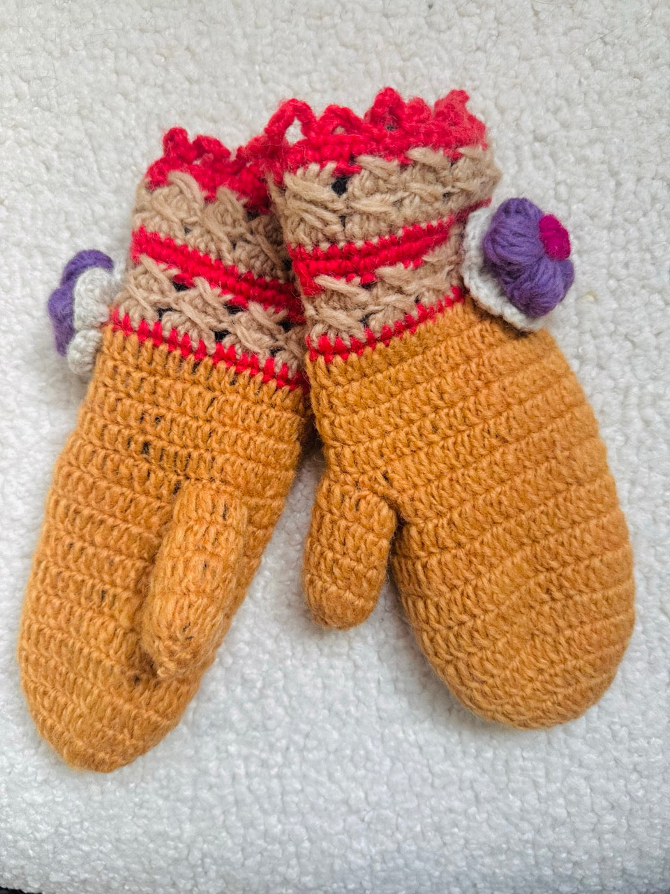 Hand Knit Wool Mittens & Gloves – Fleece Lined, One of a Kind, Handmade in Nepal