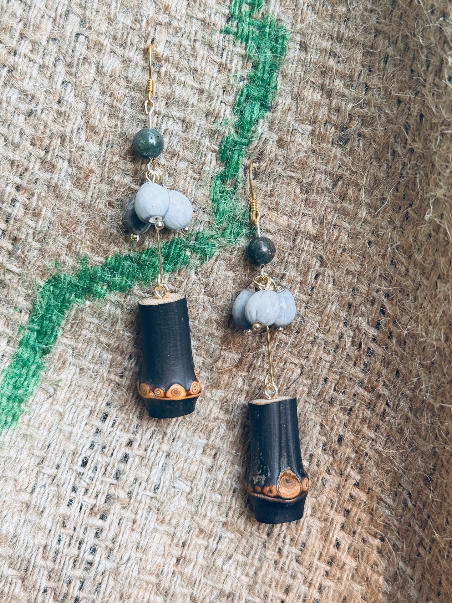 “Bamboo Whisper” Earrings – 14K Gold Hook