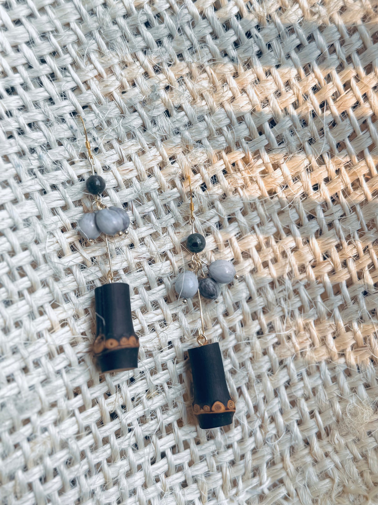 “Bamboo Whisper” Earrings – 14K Gold Hook