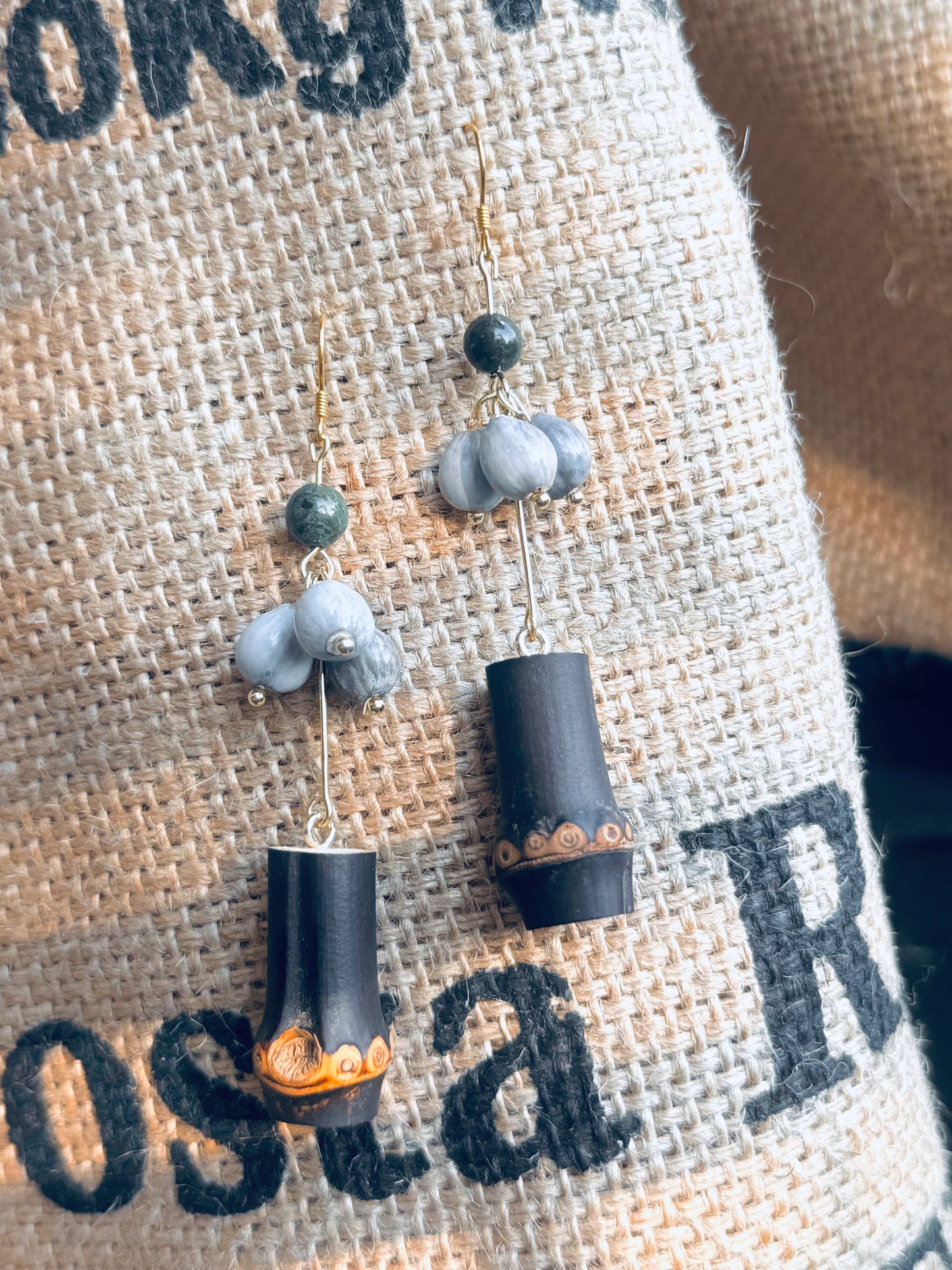 “Bamboo Whisper” Earrings – 14K Gold Hook