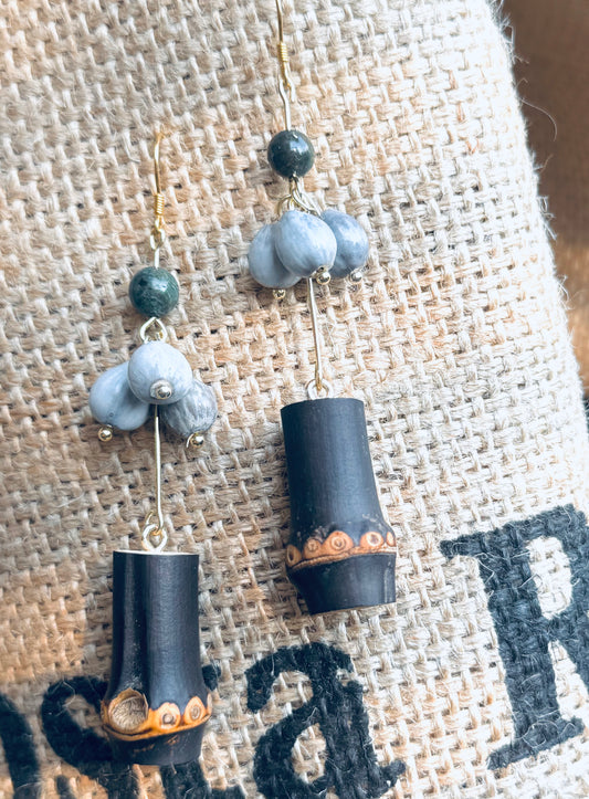 “Bamboo Whisper” Earrings – 14K Gold Hook