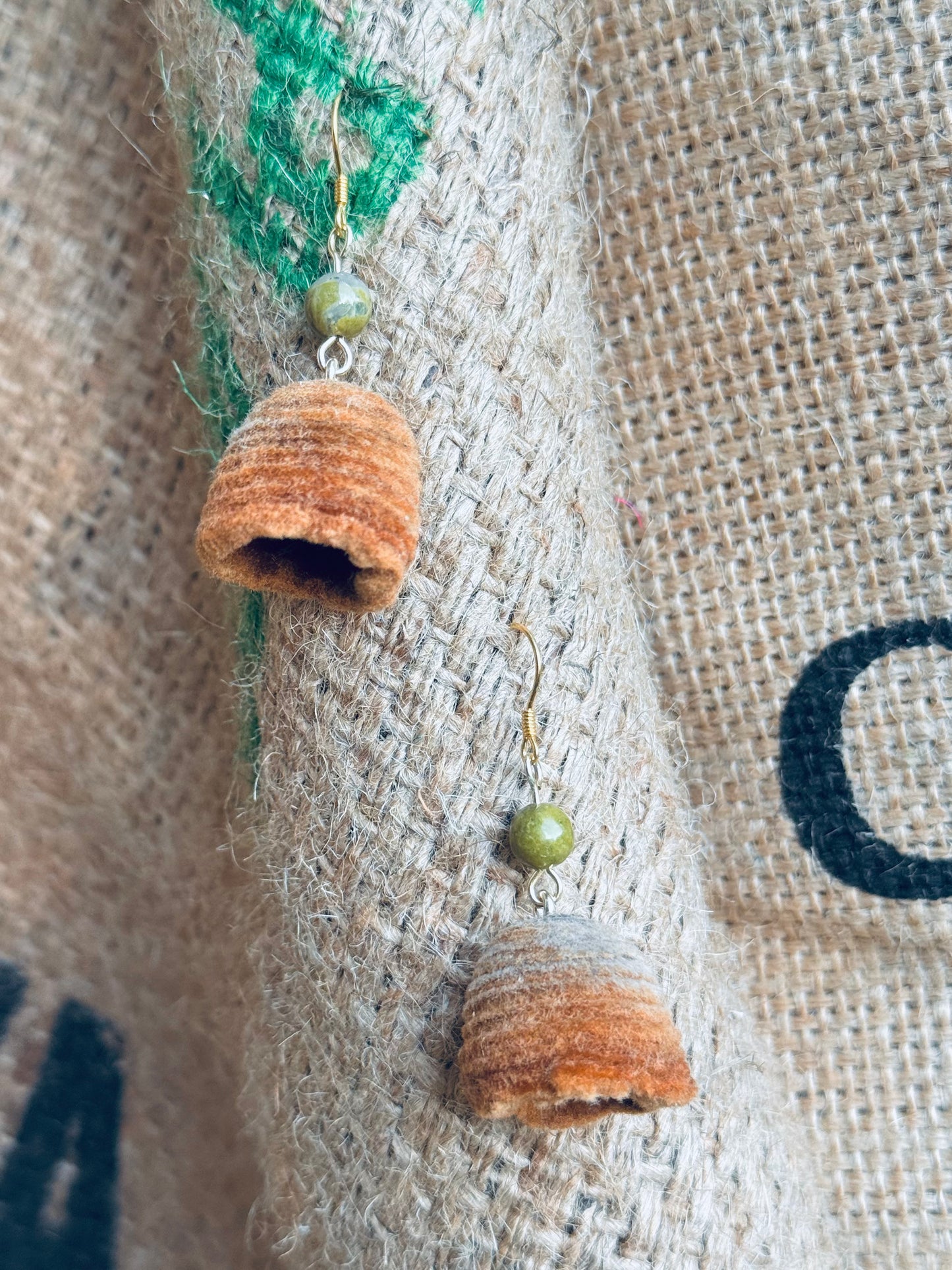 Acorn Forest Bells | 14k Gold Hook