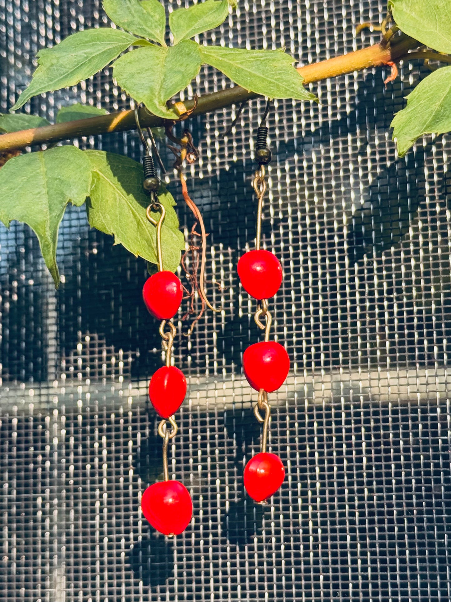 ❤️ Love Bean Dangle Earrings – Long & Playful