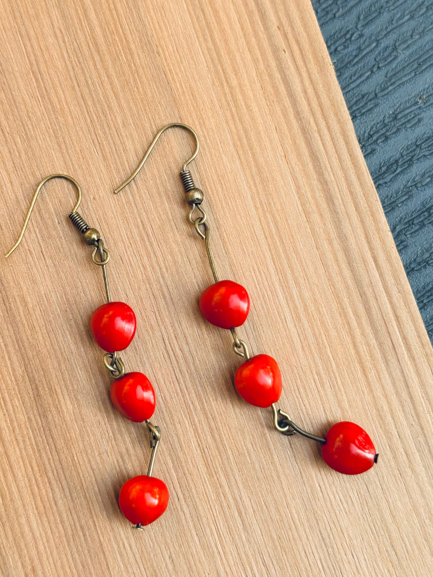 ❤️ Love Bean Dangle Earrings – Long & Playful