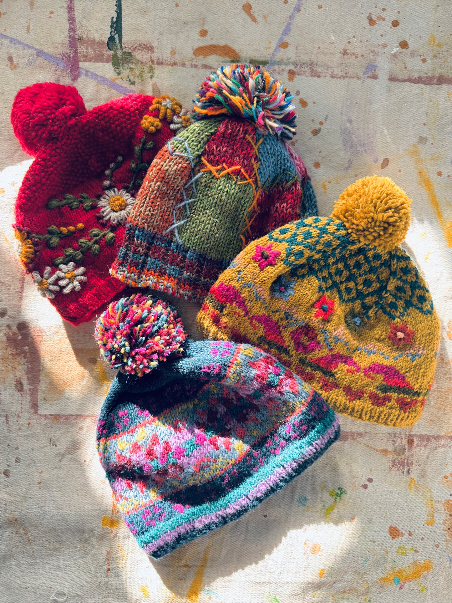 🔥 “Festival Glow” Wool Knit Hats – Handmade in Nepal(3 Options) 🇳🇵