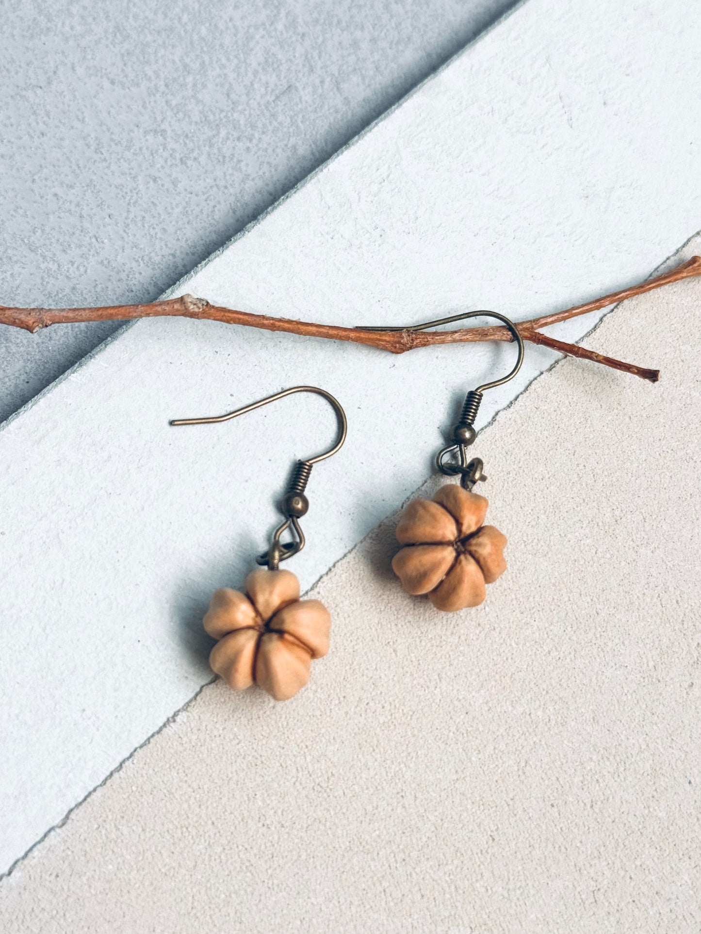 Five-Blessing Bodhi Seed Earrings – Antique Bronze Hook