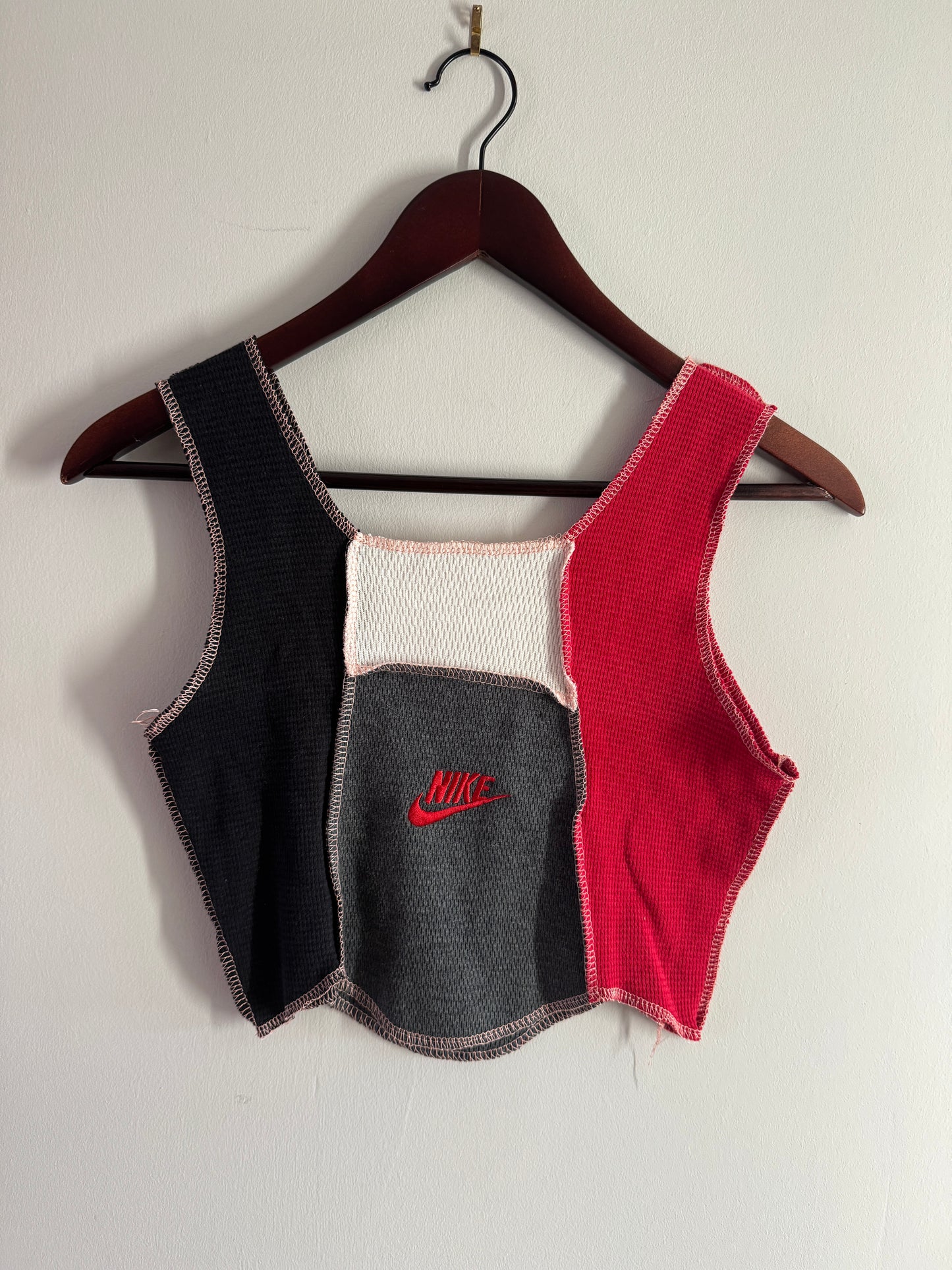 Deconstructed Patchwork Crop Top – Y2K Streetwear Series