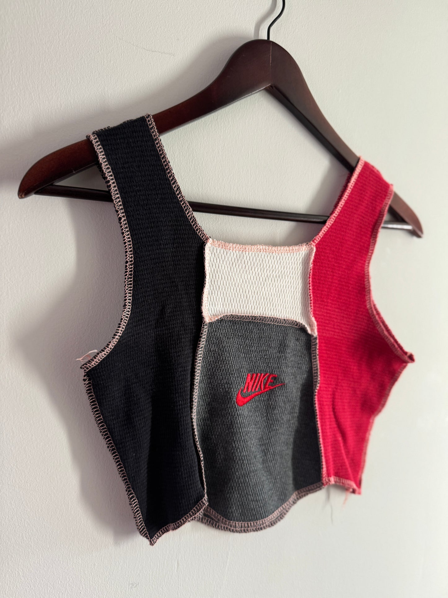 Deconstructed Patchwork Crop Top – Y2K Streetwear Series