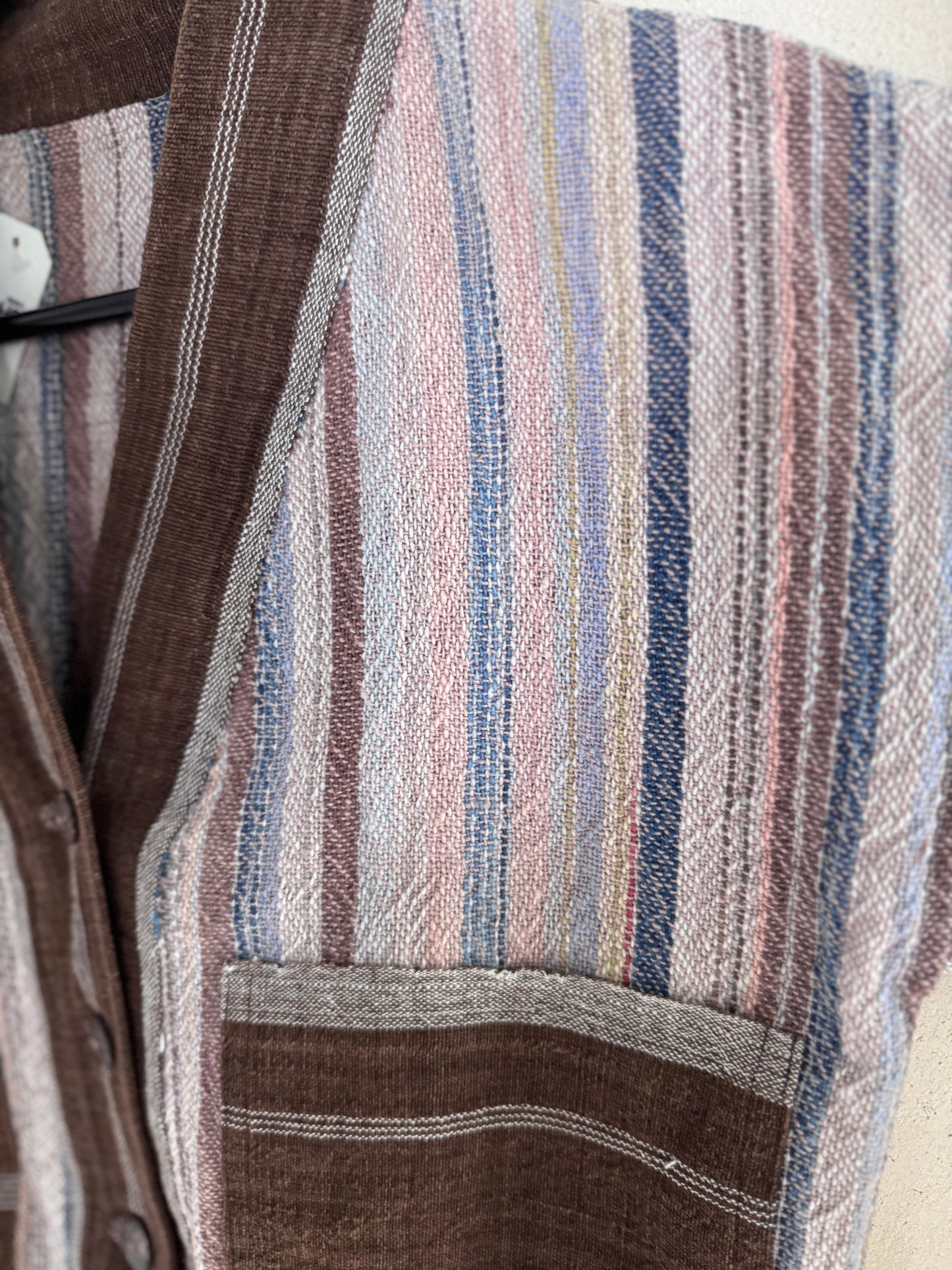 Handmade Thai Patchwork Jacket | Embroidered Cotton Kimono-Style Outerwear