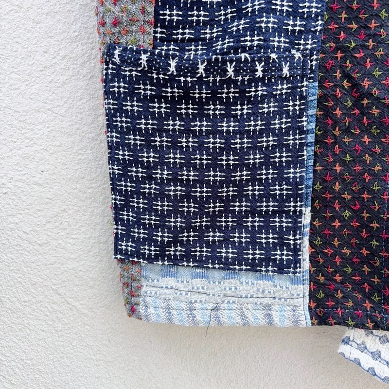 Handwoven Patchwork Kimono Jacket | Handmade in Thailand | One-of-a-Kind Unisex Layer