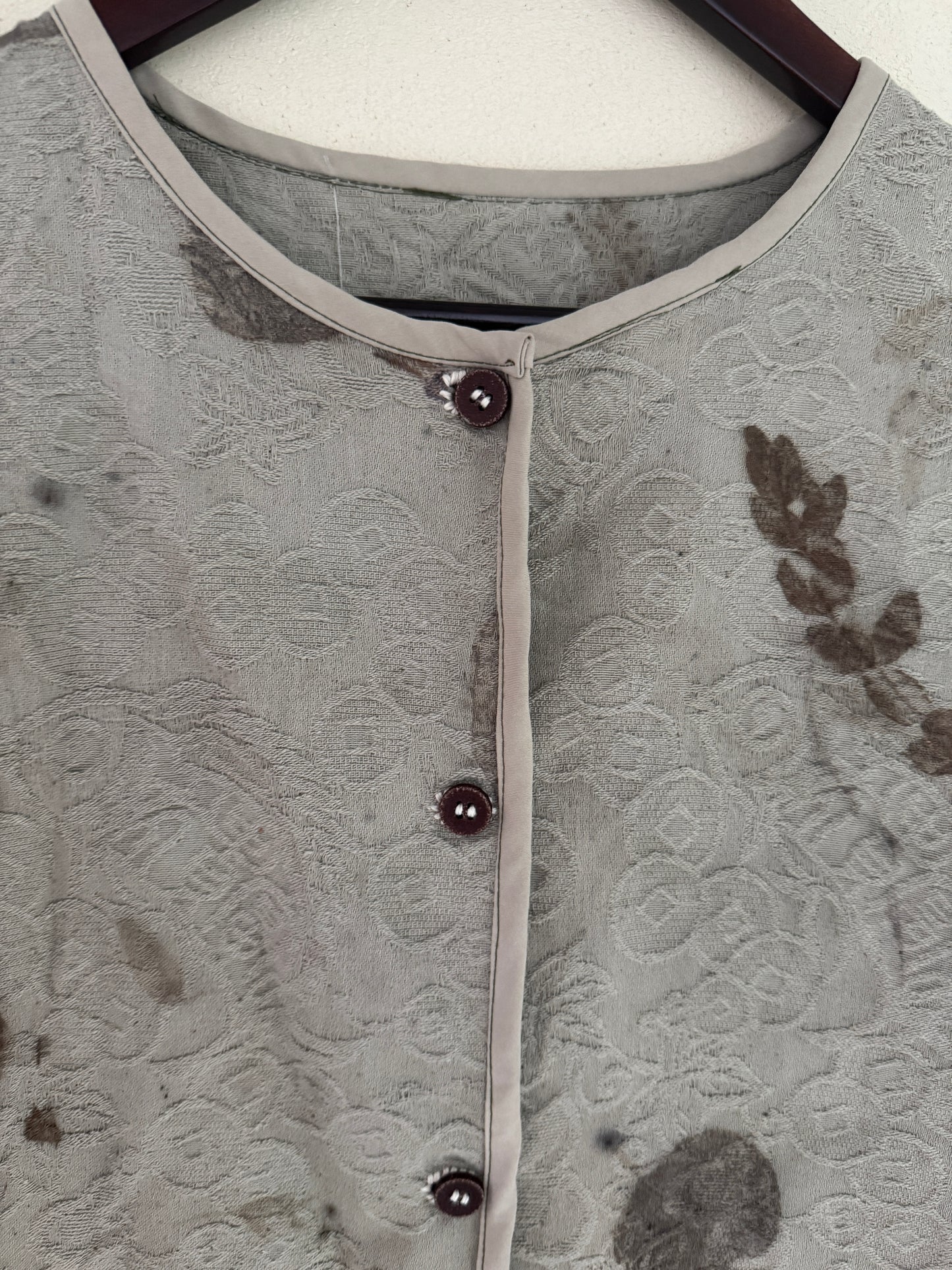 Hand-Dyed Botanical Cotton Vest | One-of-a-Kind | Natural Plant Dye