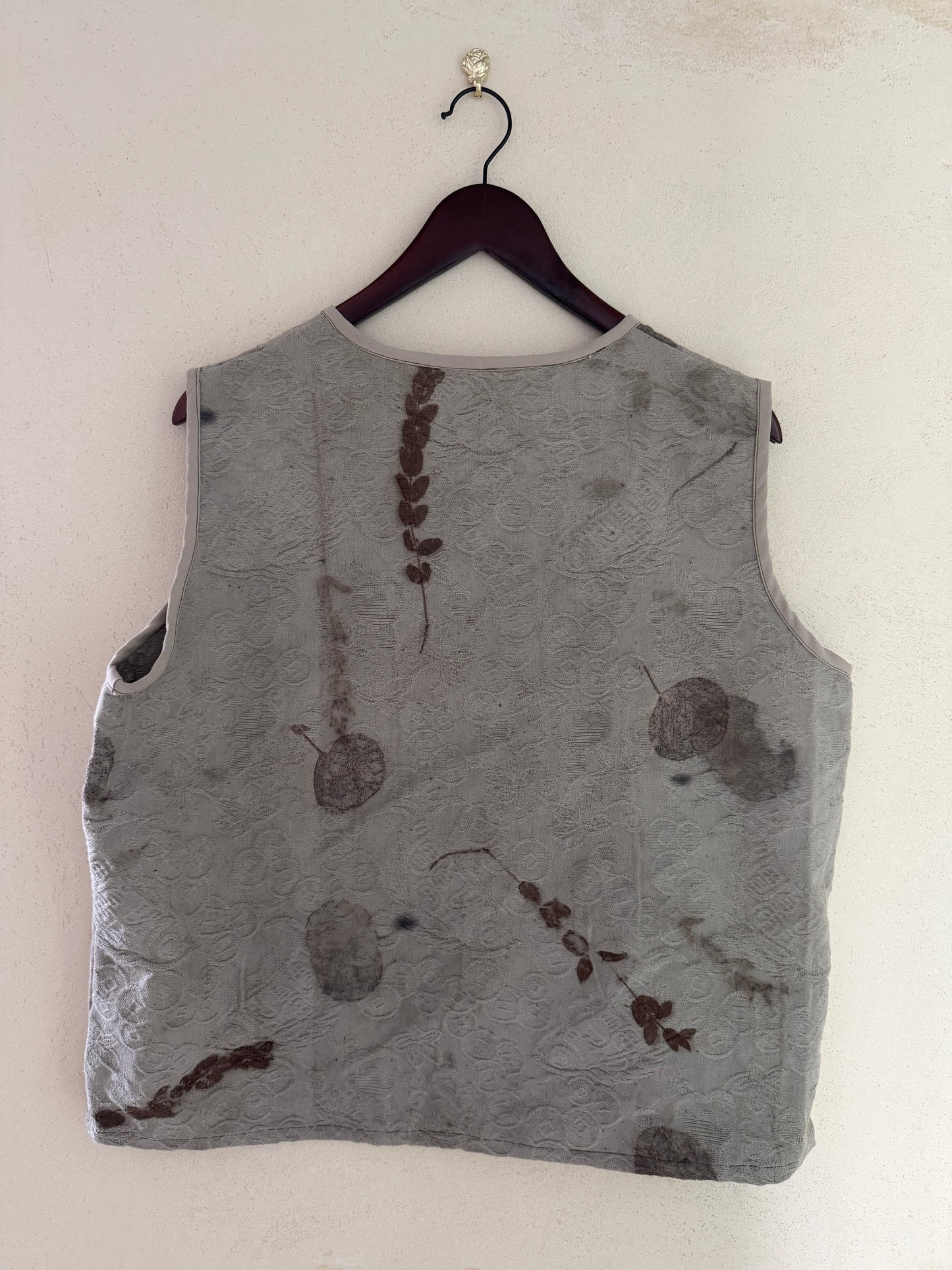 Hand-Dyed Botanical Cotton Vest | One-of-a-Kind | Natural Plant Dye