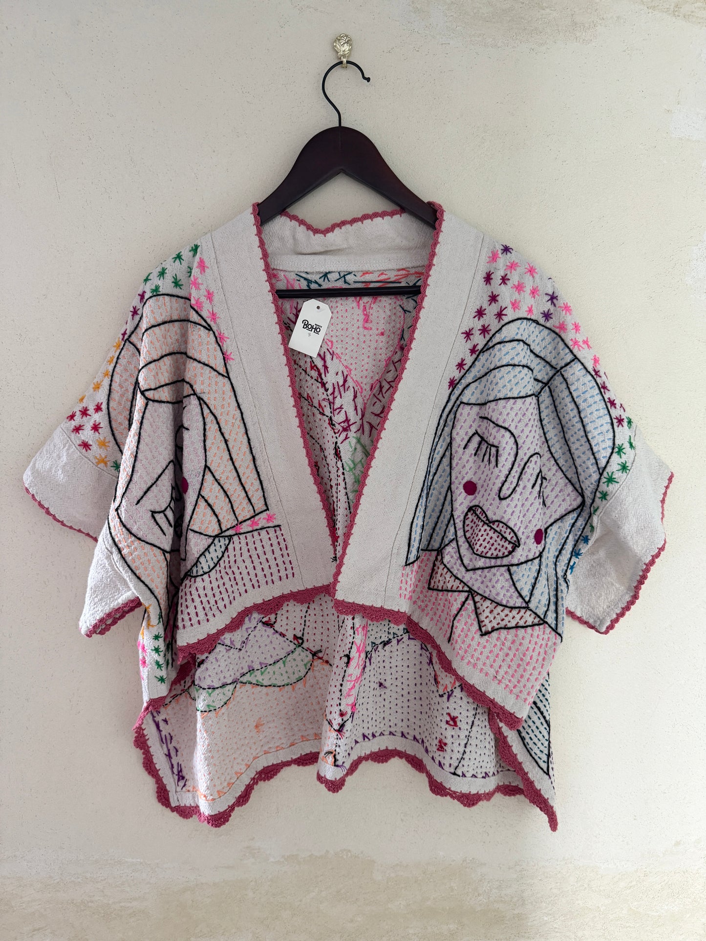 Hand Embroidered Art Jacket Top – One of a Kind