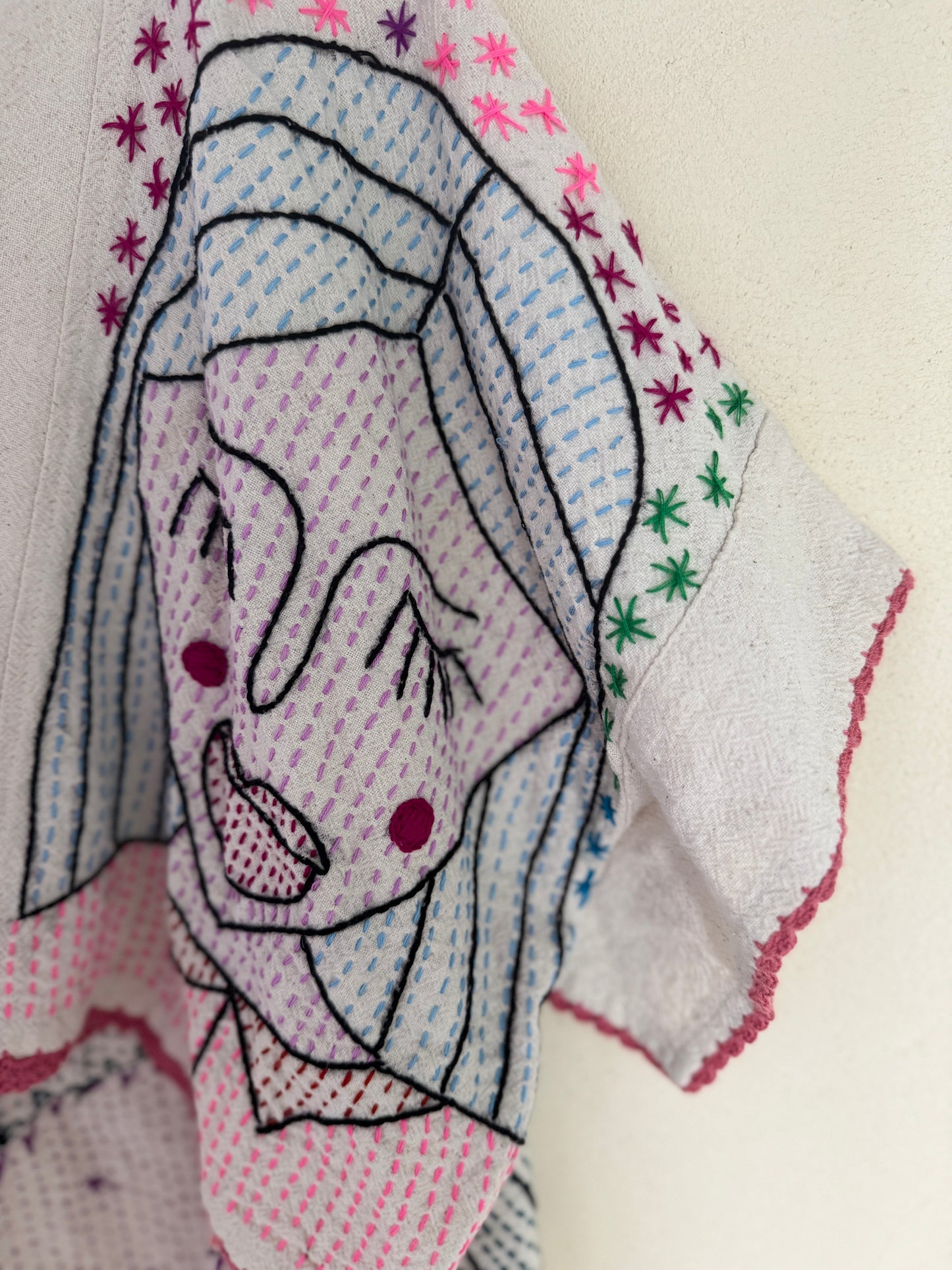 Hand Embroidered Art Jacket Top – One of a Kind