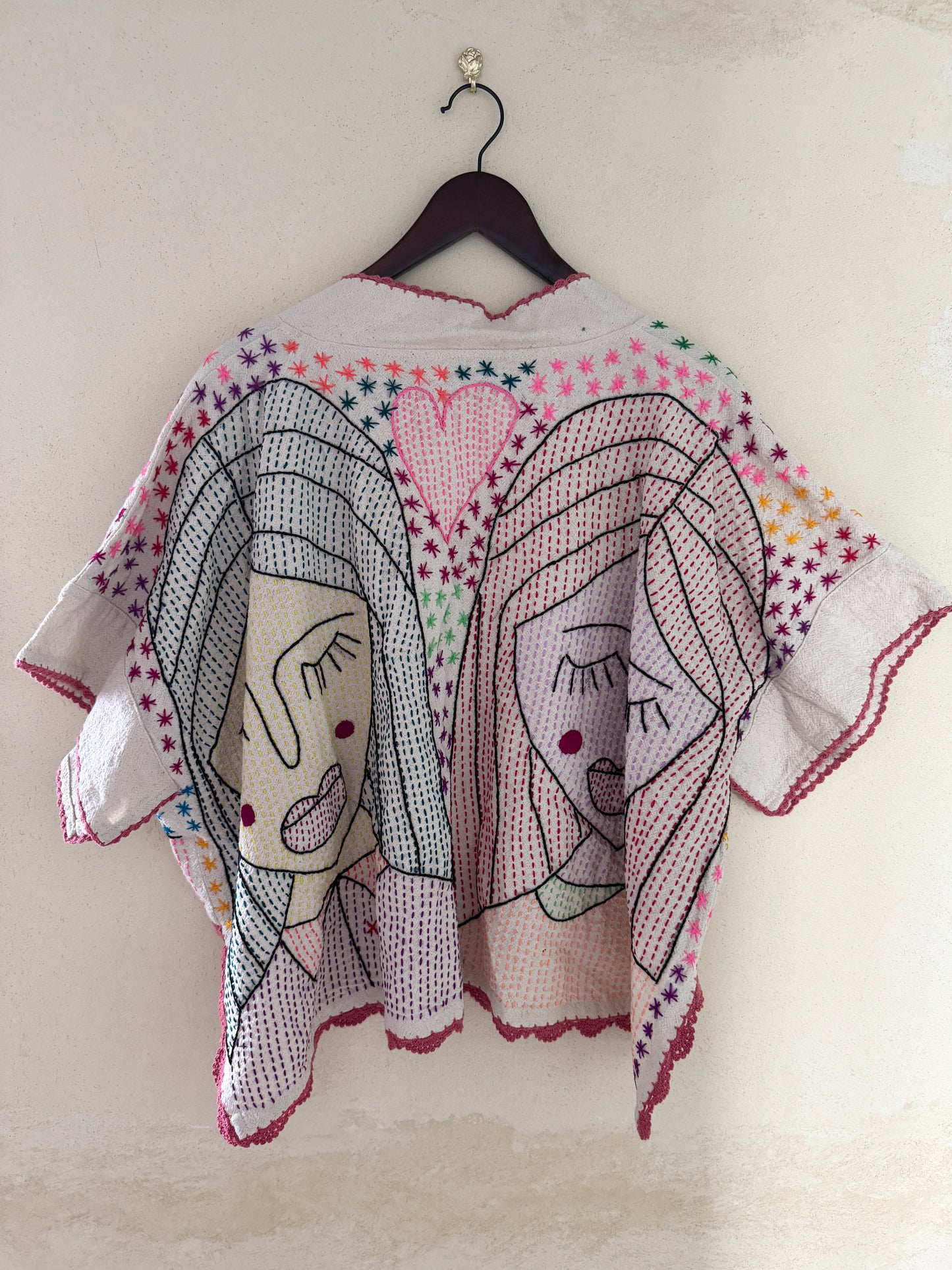 Hand Embroidered Art Jacket Top – One of a Kind