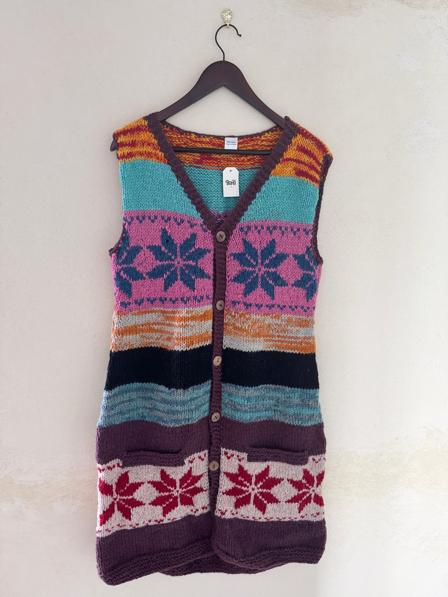 Handmade Wool Knit Vest – Nepal