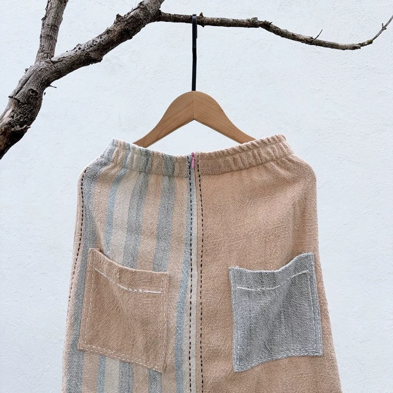 Handmade Patchwork Cotton Skirt – One-of-a-Kind