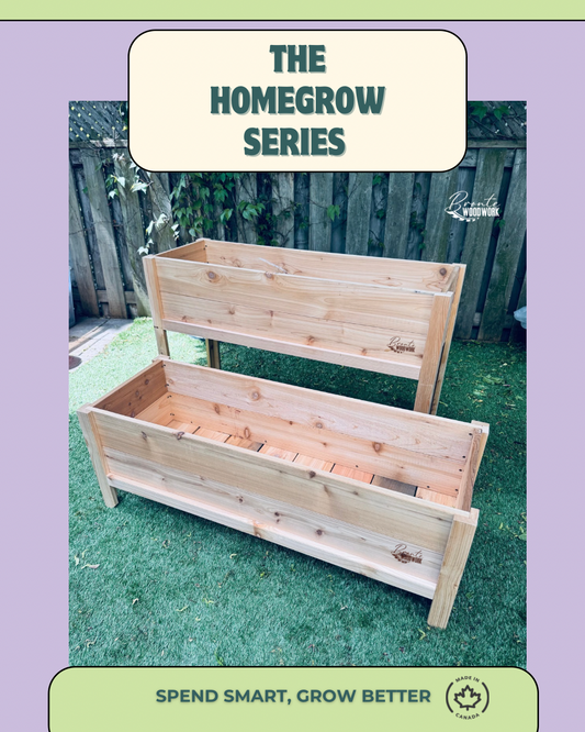 The HomeGrow | Premium Cedar Raised Planter