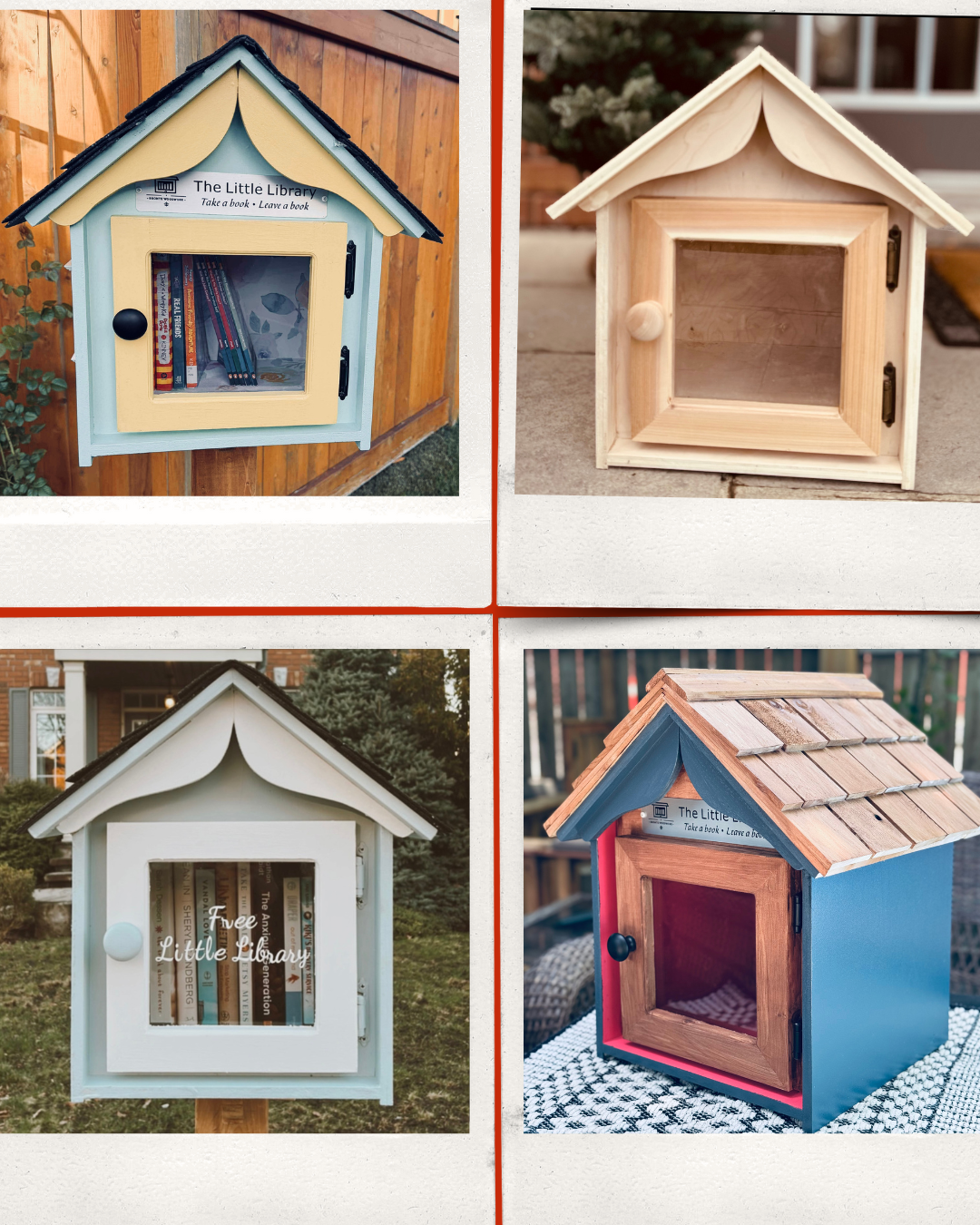 The “Little Free Library” – Handcrafted  Book House